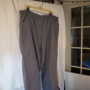 ATHLETECH Women's Gray & Pink Athletic Pants - Size 1X